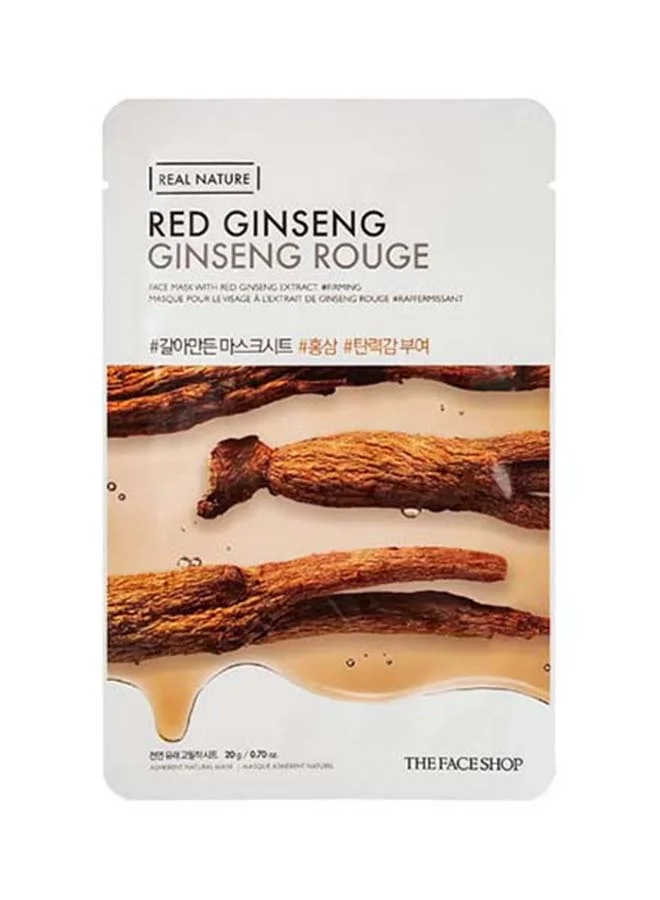 THE FACE SHOP Thefaceshop Real Nature Red Ginseng Face Mask(Gz)